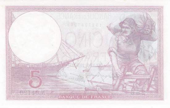 5 Francs 1939